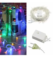 10 Metre Dekor Led Rgb 8 Fonksiyonlu - Rgb Dekor Led 100 Ledli - Çam Ağacı Süsü Yılbaşı Süsü (Karışık)