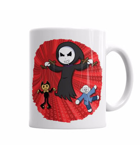 Toddyn Bendy Sans Puppet Red Kupa Bardak Porselen