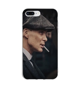 Iphone 7 PLUS - 8 PLUS Uyumlu Thomas Shelby Tasarımlı Şeffaf Telefon Kılıfı
