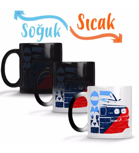 Bmw e30 m3 Sihirli Kupa Bardak Porselen