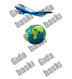 Yenilebilir Şeker Kağıdı Uçak Temalı Pasta Süsleme