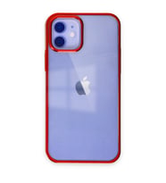 Apple İphone 12 Kılıf Element Silikon - Kırmızı