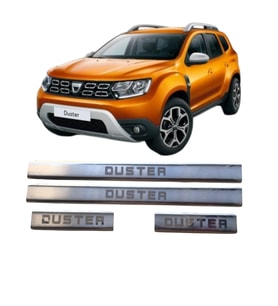 Dacia Duster Krom Kapı Eşiği Takımı 4 Kapı 2018-2024 Arası Paslanmaz Çelik