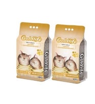 Goldlife Kavun Kokulu Topaklanan Bentonit Ince Taneli Kedi Kumu 10 Lt * 2
