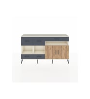 Arges Konsol 4 Raflı 5 Çekmeceli 2 Kapaklı 176x30x99 Aytaşı-Çam/Antrasit