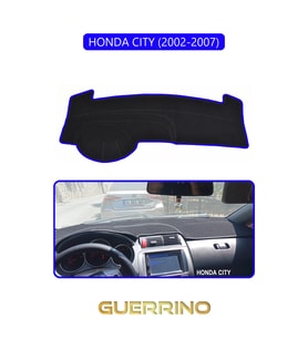 HONDA CITY 2002-2007TORPİDO KORUMA HALISI MAVİ KENAR