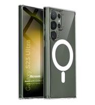 Microsonic Samsung Galaxy S23 Ultra Kılıf MagSafe Clear Soft Şeffaf (Renksiz)