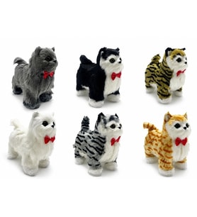 Sesli Hareketli Yürüyen Peluş Kedi Alk3389