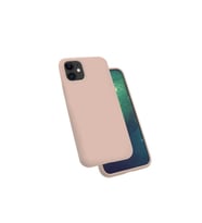 Apple iPhone 11 Uyumlu Kılıf Zore Silk Silikon (Pembe)