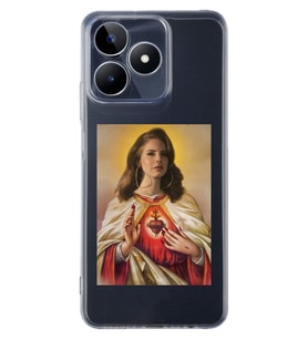 Realme C53 Uyumlu Lana Del Rey Desenli Şeffaf Telefon Kılıfı