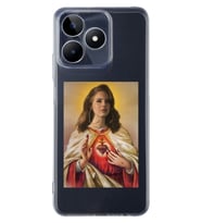 Realme C53 Uyumlu Lana Del Rey Desenli Şeffaf Telefon Kılıfı