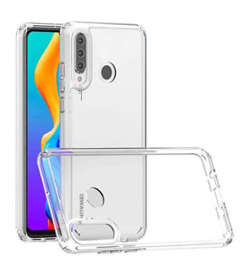 Huawei P30 Lite Kılıf Zore Coss Şeffaf Sert Silikon Kılıf (Renksiz)