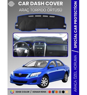 TOYOTA COROLLA E140 (2007-2013) Torpido Örtüsü Ön Göğüs Koruma Araca Özel Çatlamayı Önler Kaymaz