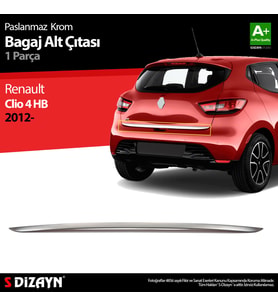 Renault Clio 4 HB Krom Bagaj Alt Çıtası 2012-2019