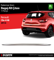 Renault Clio 4 HB Krom Bagaj Alt Çıtası 2012-2019