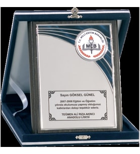 ODAK KUPA - Ahşap Plaketler - PL-077 B - 15x20 cm