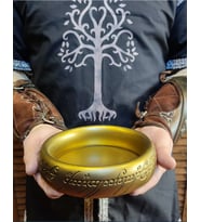 BÜYÜK Tek halkalı kase, tabak, masa süsü, Yüzüklerin Efendisi, Hobbit, Tolkien, yüzük süs eşyaları, dekor, doğum günü, hediye, yılbaşı