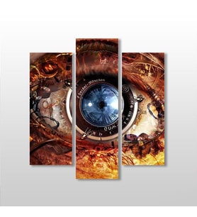 Lens Göz  Kanvas Tablo 75X80cm (Karışık)