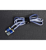 Zore Poro Lightning Usb Kablo 1M (Beyaz-Mavi)
