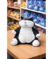 Asabi sabri kedi 30 cm peluş sevimli oyuncak (Tatlı Gri)