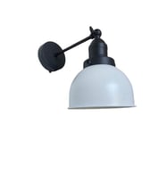 Rsylight Retro Metal Dekoratif Akrobatik Rustik Siyah Beyaz Mafsallı Duvar Aplik (Siyah - Beyaz)