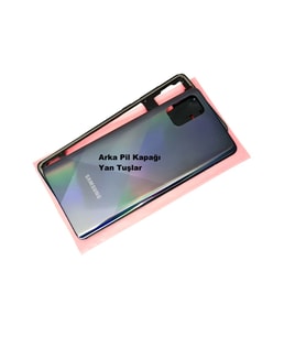 Samsung Galaxy (SM-A715) A71 KASA Arka Pil Batarya Kapağı SİYAH