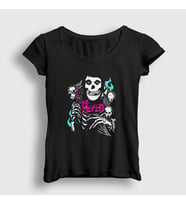 Presmono Kadın Siyah Ghost The Misfits T-Shirt 174797tt