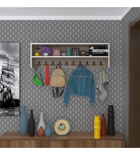Kenzlife elbise askılığı askılık zeytuni crd 35*120*20 siyah 10 adet askı portmanto raflı (Karışık)