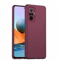 Microsonic Matte Silicone Xiaomi Redmi Note 10 Pro Max Kılıf Mor
