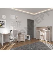 Ntconcept Well Doğal Ahşap Dörtlü Ofis ve Çalışma Odası Takımı