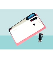 Oppo Realme 6İ Uyumlu FULL KASA Arka Kapak Batarya Kapağı - BEYAZ