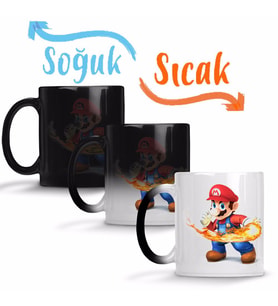 Süper Mario Atari Sihirli Kupa Bardak Porselen