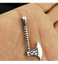 Balta Tasarımlı 925 Ayar Gümüş Erkek Kolye Ucu