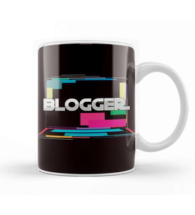 Blogger Computer Blogging Story Influencer Writer Author Kupa Bardak Porselen