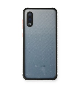 Samsung Galaxy A02 Kılıf Miami Şeffaf Silikon - Siyah
