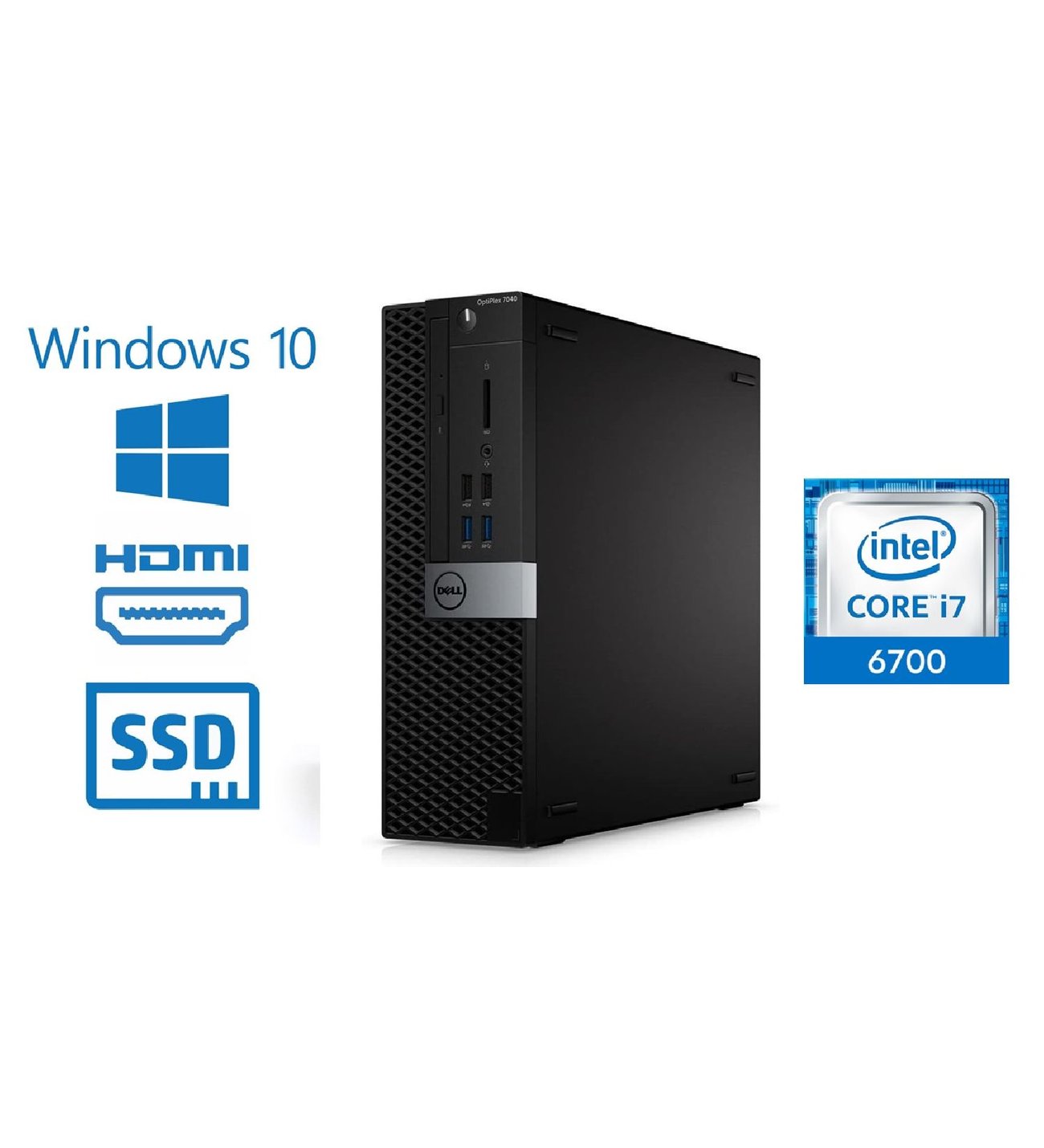 Dell Optiplex 7040 SFF Intel Core i7-6700 16 GB Ram 256 SSD DDR4