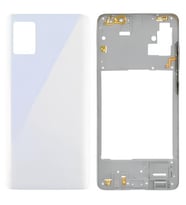 Samsung Galaxy A51 - SM-A515F FULL Kasa Arka Kapak Takım BEYAZ