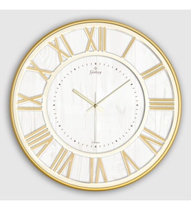 EXCULUSIVE ROMA RAKAM DUVAR SAATİ GOLD 43 CM