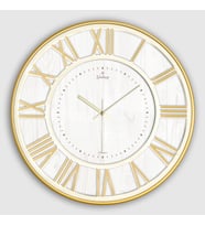 EXCULUSIVE ROMA RAKAM DUVAR SAATİ GOLD 43 CM