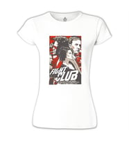Fight Club Beyaz Bayan Tshirt