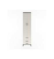 Hyperion Dolap 5 Raflı 3 Çekmeceli 2 Kapaklı 60x44x243 Antrasit-Aytaşı