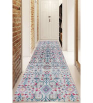 Dijital Baskılı Kaymaz Taban Yıkanabilir Modern Yolluk Ve Koridor Halısı NDU-HT-755 (Çok Renkli)