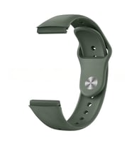 Huawei Watch GT 6/5 Pro 46mm Kordon Spor Silikon Band Delikli Style (Koyu Yeşil)