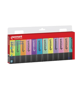 Penmark Fosforlu Kalem 12 Renk Set 6 PASTEL + 6 NEON (Mint Yeşili)
