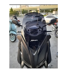 Yamaha Xmax 250 ,Xmax 400 Ön Siperlik Camı,Uzun Tur Camı Koyu Füme Renk 2014-2017 _Arasmoto (Siyah)
