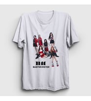Presmono Unisex Beyaz Band K Pop Baby Monster Babymonster T-Shirt 488983tt