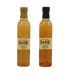 SADE ORGANİK ALIÇ VE ELMA SİRKESİ 500ML GR 2 Lİ