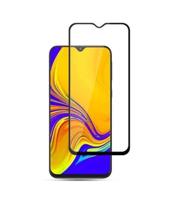 Samsung Galaxy M20 Ekran Koruyucu Full Tam Kaplayan Kavisli Tempered Cam (Siyah)