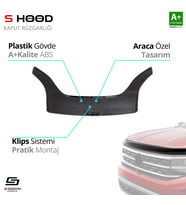 S-Dizayn Peugeot Uyumlu Bipper ABS Plastik Kaput Rüzgarlığı 2008 Üzeri A+Kalite Parça