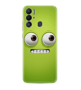Tecno Pova Neo Kılıf Resimli Desenli Silikon Platinium Series Green 1832
